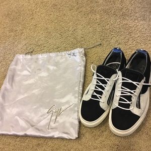 Giuseppe Zanotti Double ZIP Low Top Sneaker Sz 13